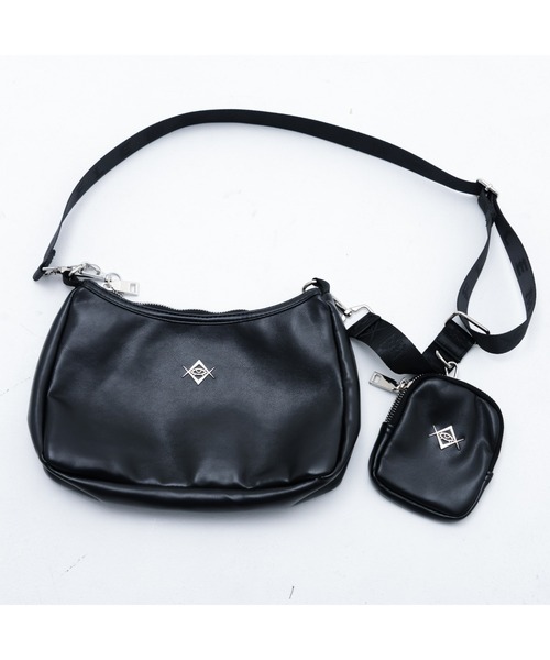 REFLEM(レフレム)の「『REFLEM/レフレム』ミニバッグ付きボディバッグ(ショルダーバッグ・レディース・ブラック・FREE)」の14枚目の写真