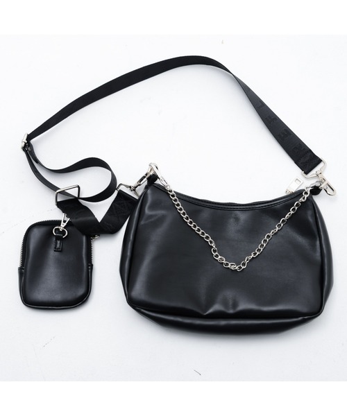 REFLEM(レフレム)の「『REFLEM/レフレム』ミニバッグ付きボディバッグ(ショルダーバッグ・レディース・ブラック・FREE)」の4枚目の写真