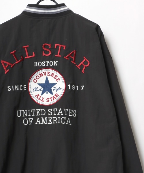 セール Converse コンバース ビッグシルエット オールスター ロゴ ワッペン バック刺繍 ナイロン スタジャン スタジャン Converse コンバース のファッション通販 Zozotown