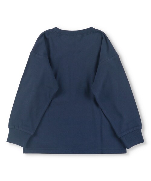 BRANSHES(ブランシェス)の「ビッグポケット付き長袖Tシャツ(Tシャツ/カットソー・キッズ・チャコールグレー/ネイビー/アイボリー・100/110/120/90/140/150/130)」の15枚目の写真