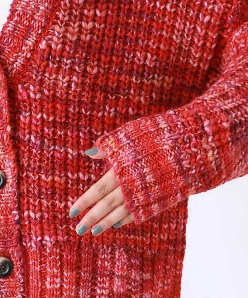 THE SHOP TK （ザ ショップ ティーケー ）の「◆【洗える】ミックスカラーニットカーディガン（カーディガン/ボレロ・レディース・オレンジ系その他5/ブルー系3/イエロー系3・12）」の19枚目の写真