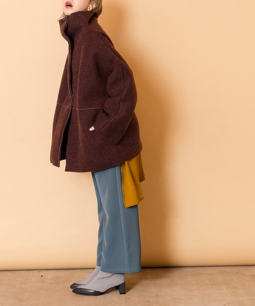 ※あぐり※オズモーシス　ロングコート　ブラウン OSMOSIS（オズモーシス）の「ボンディングダブルコート（その他