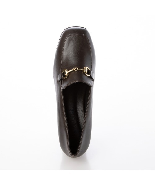 Elvis Luce（エルビスルーチェ）の「ElvisLuce(エルビスルーチェ)ビット付きチャンキーヒールローファー（パンプス・レディース・ブラック/ブラック系その他/ダークブラウン・M/S/L/LL）」の10枚目の写真