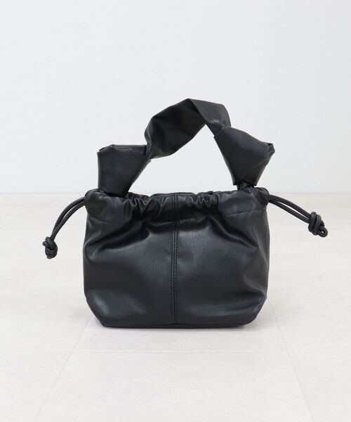 fredy emue(フレディエミュ)の「ノットハンドルミニトートバッグ(トートバッグ・レディース・ベージュ/ダークグリーン/ブラック・FREE)」の5枚目の写真