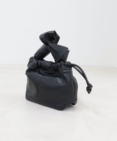 fredy emue(フレディエミュ)の「ノットハンドルミニトートバッグ(トートバッグ・レディース・ベージュ/ダークグリーン/ブラック・FREE)」の6枚目の写真