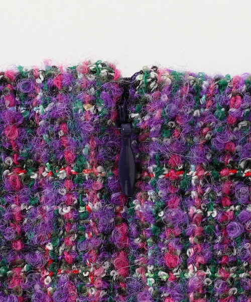 IENA LA BOUCLE カラーツィードVネックワンピース