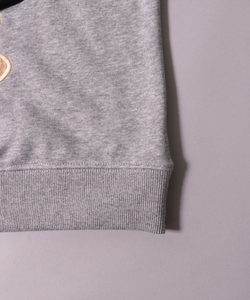 LUXE/R(ラグジュ)の「(RM)【ユニセックス】【LUXE/R】バッグ付き ボア & くまさん ワッペン スウェット プルオーバー(スウェット・メンズ・ホワイト/ブラック/グレー・MEDIUM/LARGE)」の9枚目の写真