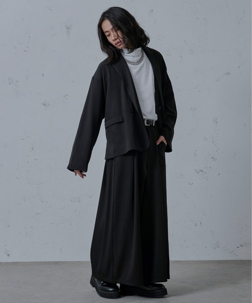 Ellno Loset(エルノロゼット)の「スリットスカンツ(その他パンツ・メンズ・ブラック/ダークブルー・MEDIUM/LARGE/SMALL)」の6枚目の写真