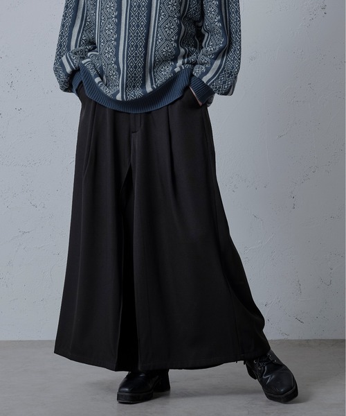 Ellno Loset(エルノロゼット)の「スリットスカンツ(その他パンツ・メンズ・ブラック/ダークブルー・MEDIUM/LARGE/SMALL)」の8枚目の写真