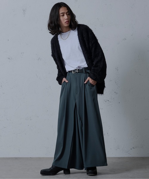 Ellno Loset(エルノロゼット)の「スリットスカンツ(その他パンツ・メンズ・ブラック/ダークブルー・MEDIUM/LARGE/SMALL)」の17枚目の写真