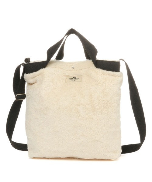 KRIFF MAYER(クリフメイヤー)の「【KRIFF MAYER(クリフメイヤー)】別注ボア2WAY BAG(ショルダーバッグ・メンズ・ブラック/ベージュ・FREE)」の4枚目の写真