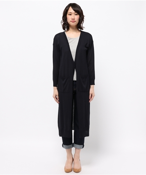 CIAOPANIC（チャオパニック）の「【Ciaopanic】　多機能糸longVC/D（カーディガン/ボレロ・レディース・オフホワイト/ブルー/ネイビー・FREE）」の4枚目の写真