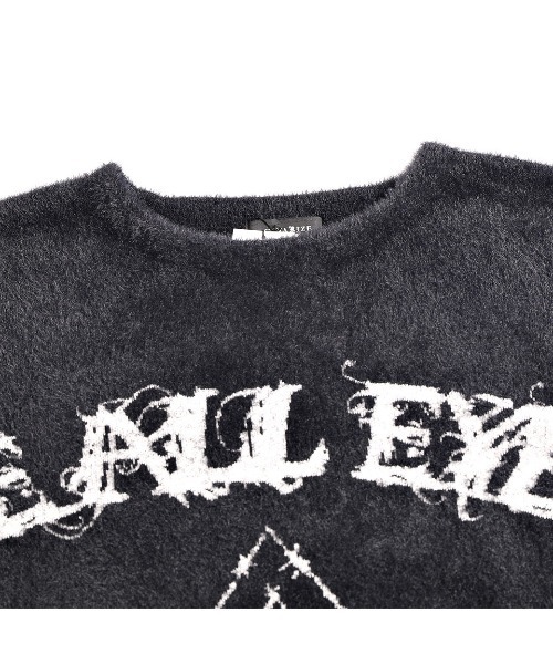 CIVARIZE（シヴァーライズ）の「『CIVARIZE/シヴァーライズ』フェザーヤーンデザインクルーネックニット（ニット/セーター・メンズ・ブラック/ホワイト・FREE）」の15枚目の写真