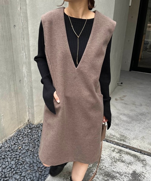 CAPRICIEUX LE'MAGE（カプリシューレマージュ）の「【WEB限定】ミニジャンスカ（ワンピース・レディース・ブラック/ブラウン・FREE）」の10枚目の写真