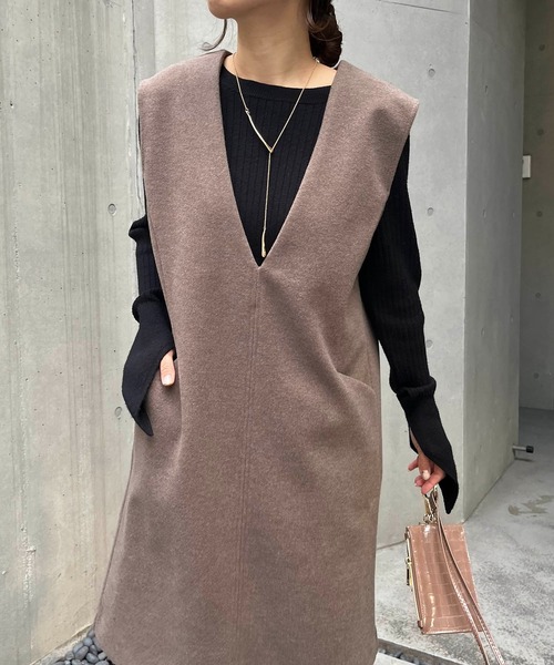 CAPRICIEUX LE'MAGE（カプリシューレマージュ）の「【WEB限定】ミニジャンスカ（ワンピース・レディース・ブラック/ブラウン・FREE）」の18枚目の写真