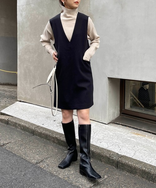 CAPRICIEUX LE'MAGE（カプリシューレマージュ）の「【WEB限定】ミニジャンスカ（ワンピース・レディース・ブラック/ブラウン・FREE）」の21枚目の写真