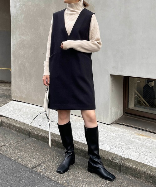 CAPRICIEUX LE'MAGE（カプリシューレマージュ）の「【WEB限定】ミニジャンスカ（ワンピース・レディース・ブラック/ブラウン・FREE）」の8枚目の写真