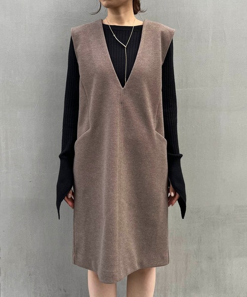 CAPRICIEUX LE'MAGE（カプリシューレマージュ）の「【WEB限定】ミニジャンスカ（ワンピース・レディース・ブラック/ブラウン・FREE）」の22枚目の写真