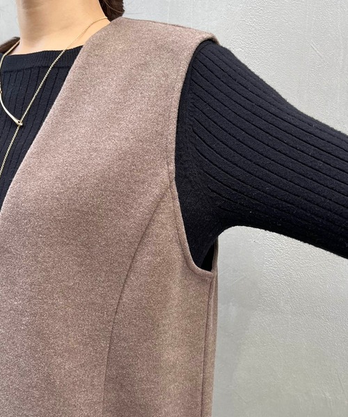 CAPRICIEUX LE'MAGE（カプリシューレマージュ）の「【WEB限定】ミニジャンスカ（ワンピース・レディース・ブラック/ブラウン・FREE）」の12枚目の写真