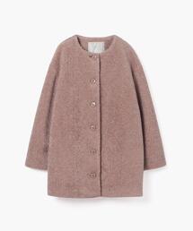 Agnes b. アニエスベー ウールコート ミドル丈 黒 ブラック 白ステッチ STAFF STYLING｜agnès b.｜アニエスベー公式オンラインブティック