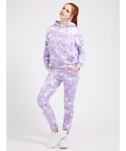 Guess(ゲス)の「Dora Hooded Sweatshirt(パーカー・レディース・グリーン/パープル・X-SMALL/SMALL/MEDIUM)」の9枚目の写真