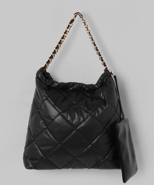 minia（ミニア）の「キルティングトート（トートバッグ・レディース・ブラック/ホワイト・FREE）」の6枚目の写真