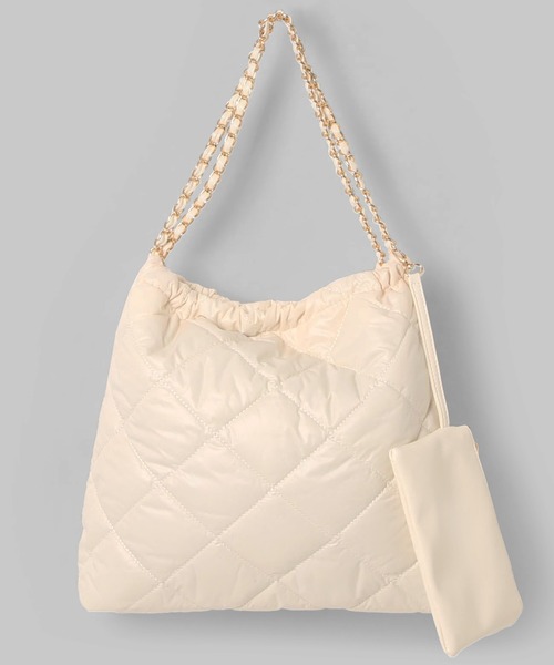 minia（ミニア）の「キルティングトート（トートバッグ・レディース・ブラック/ホワイト・FREE）」の7枚目の写真