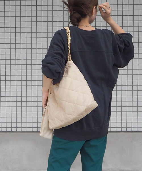 minia（ミニア）の「キルティングトート（トートバッグ・レディース・ブラック/ホワイト・FREE）」の8枚目の写真