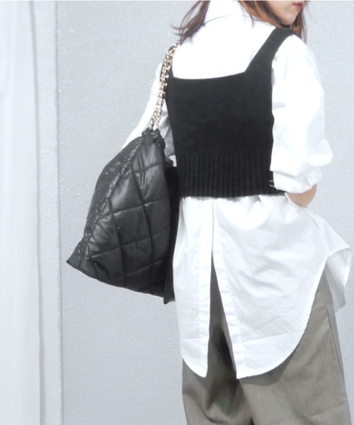 minia（ミニア）の「キルティングトート（トートバッグ・レディース・ブラック/ホワイト・FREE）」の22枚目の写真