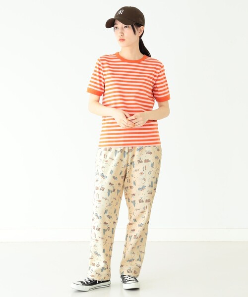 「BEAMS BOY」 半袖シャツ FREE オレンジ レディース BEAMS BOY（ビームスボーイ）の「SUN SURF × BEAMS BOY