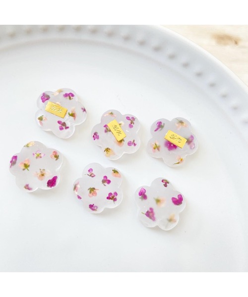 tone(トーン)の「【YM】マット × アリッサム ピアス(MA)(ピアス(両耳用)・レディース・ピンク・FREE)」の1枚目の写真