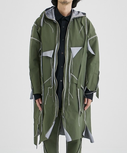 sulvam / サルバム】CUTTING HOODED COAT / カッティングフーデッド