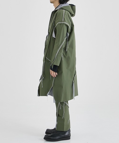 Sulvam シルバーステッチ　コート sulvam ステンカラーコート 【sulvam/サルバム】HOUNDSTOOTH OVER COAT