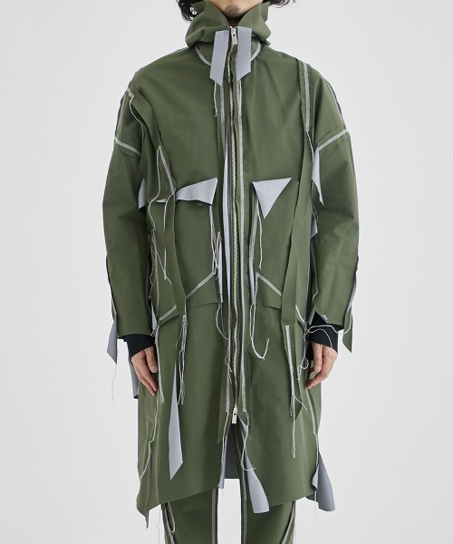 sulvam / サルバム】CUTTING HOODED COAT / カッティングフーデッド