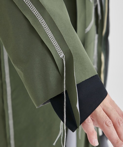 sulvam / サルバム】CUTTING HOODED COAT / カッティングフーデッド