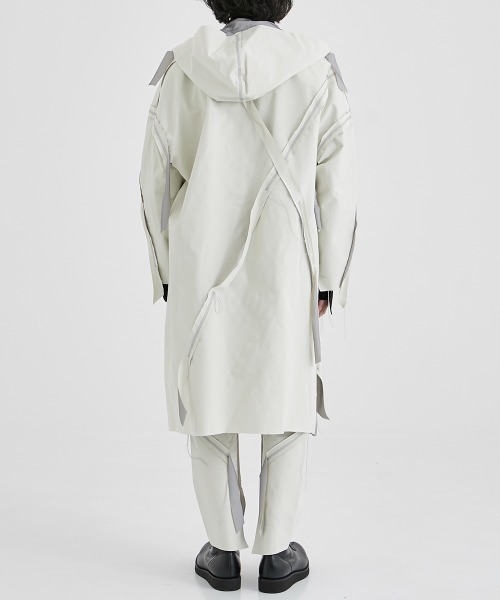 ジャケット・アウター sulvam cutting hooded coat sulvam / サルバム】CUTTING HOODED COAT / カッティング