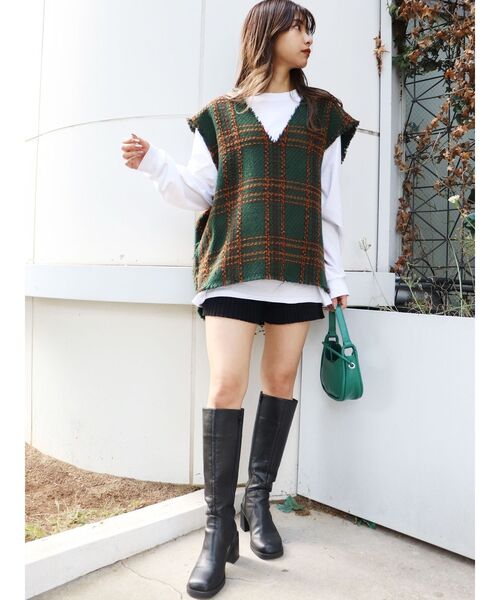 MURUA（ムルーア）の「ラウンドロングブーツ（ブーツ・レディース・ブラック/ブラウン・36/37/35）」の7枚目の写真