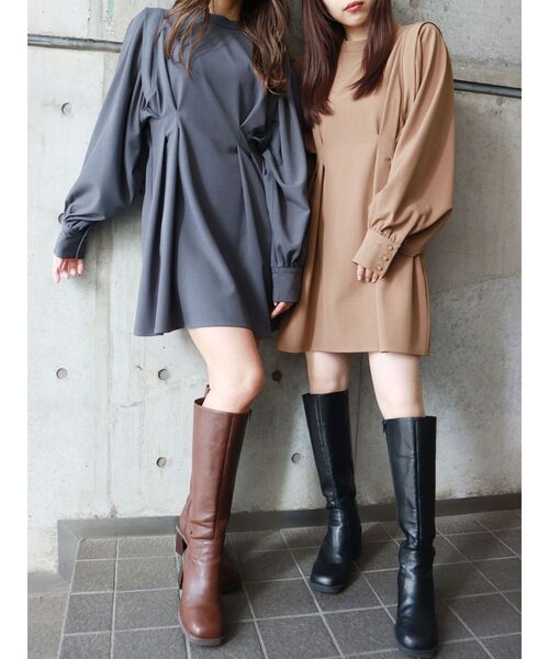 MURUA（ムルーア）の「ラウンドロングブーツ（ブーツ・レディース・ブラック/ブラウン・36/37/35）」の12枚目の写真