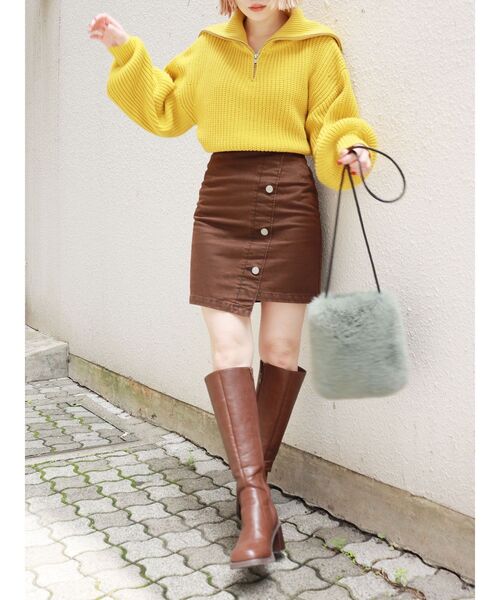 MURUA（ムルーア）の「ラウンドロングブーツ（ブーツ・レディース・ブラック/ブラウン・36/37/35）」の16枚目の写真