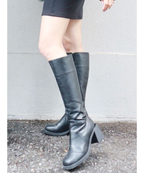 MURUA（ムルーア）の「ラウンドロングブーツ（ブーツ・レディース・ブラック/ブラウン・36/37/35）」の17枚目の写真