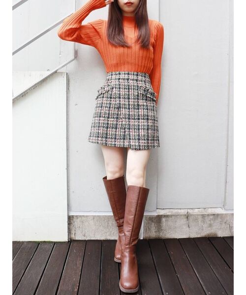 MURUA（ムルーア）の「ラウンドロングブーツ（ブーツ・レディース・ブラック/ブラウン・36/37/35）」の18枚目の写真