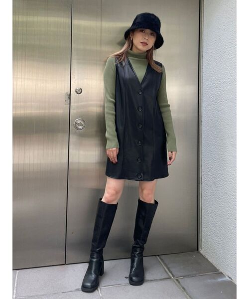 MURUA（ムルーア）の「ラウンドロングブーツ（ブーツ・レディース・ブラック/ブラウン・36/37/35）」の22枚目の写真