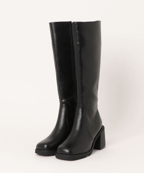 MURUA（ムルーア）の「ラウンドロングブーツ（ブーツ・レディース・ブラック/ブラウン・36/37/35）」の3枚目の写真