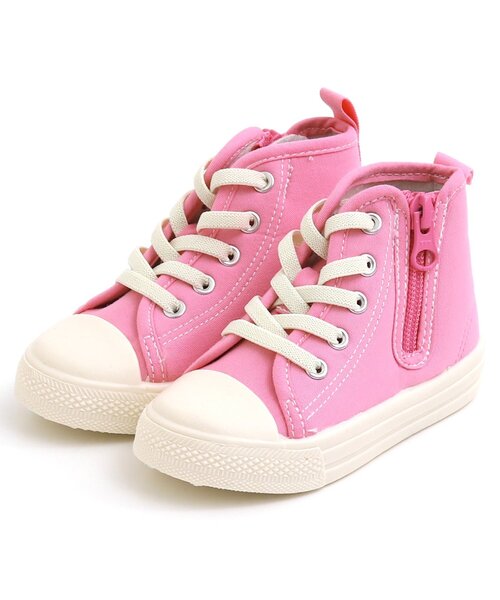 BREEZE(ブリーズ)の「カラーハイカットスニーカー(スニーカー・キッズ・ピンク/ブラック/イエロー・16/18/19/17/14/15 )」の15枚目の写真