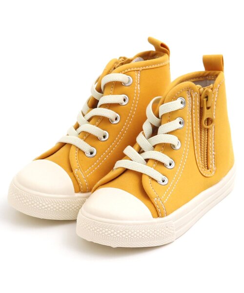 BREEZE(ブリーズ)の「カラーハイカットスニーカー(スニーカー・キッズ・ピンク/ブラック/イエロー・16/18/19/17/14/15 )」の7枚目の写真