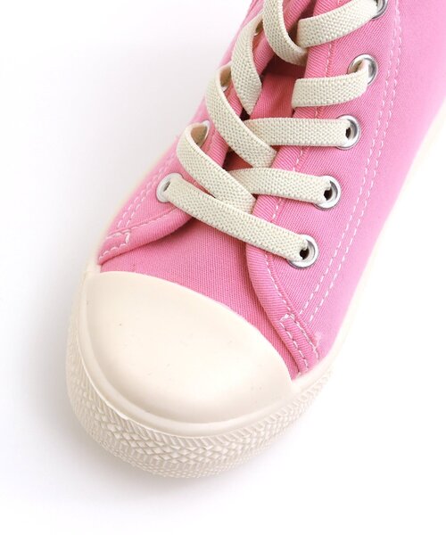 BREEZE(ブリーズ)の「カラーハイカットスニーカー(スニーカー・キッズ・ピンク/ブラック/イエロー・16/18/19/17/14/15 )」の16枚目の写真