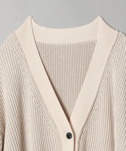 JEANASIS（ジーナシス）の「2WAYプレーティングアゼVカーディガン/189223（カーディガン/ボレロ・レディース・ホワイト系その他/グレー系その他/グリーン系その他/オレンジ系その他・FREE）」の15枚目の写真