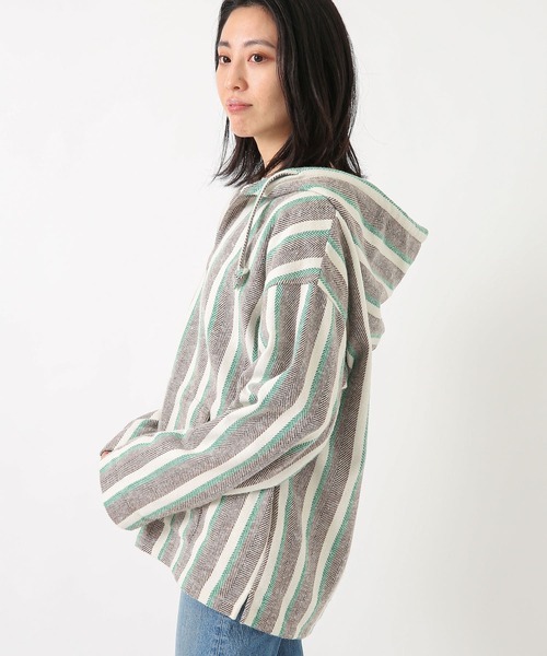 URBAN RESEARCH Sonny Label(アーバンリサーチサニーレーベル)の「マルチストライプメキシカンパーカー(パーカー・メンズ・ブルー系その他/イエロー系その他/グリーン系その他・LARGE/MEDIUM)」の7枚目の写真