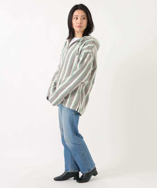 URBAN RESEARCH Sonny Label(アーバンリサーチサニーレーベル)の「マルチストライプメキシカンパーカー(パーカー・メンズ・ブルー系その他/イエロー系その他/グリーン系その他・LARGE/MEDIUM)」の11枚目の写真
