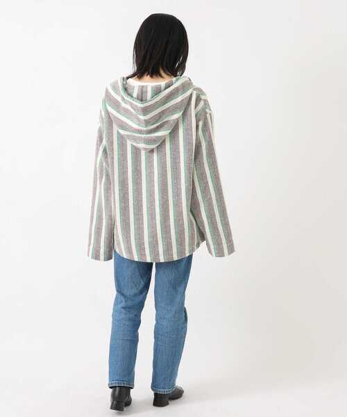 URBAN RESEARCH Sonny Label(アーバンリサーチサニーレーベル)の「マルチストライプメキシカンパーカー(パーカー・メンズ・ブルー系その他/イエロー系その他/グリーン系その他・LARGE/MEDIUM)」の12枚目の写真
